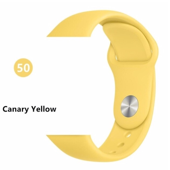 NEW BAND Canary Sport Silicone For Apple Watch - Picture 2 of 4